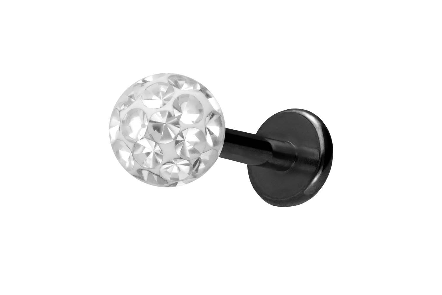 Titan Labret Piercing mit Innengewinde EPOXY-KUGEL